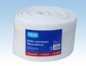 Rollo fibra blanca 6 m c/6