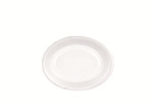 Plato térmico oval 26x19 cm llano c/500