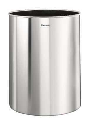 Papelera redonda inoxidable 15 l