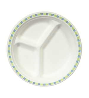 Plato chinet 26 cm 3 departamentos b/135 c/4