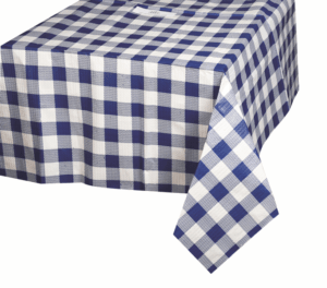 Mantel papel cuadros azul 1x1 m c/500
