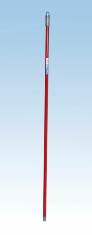 Mango metalico 1,4 m ex largo rojo c/12