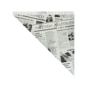 Cono papel periodico para fritos
