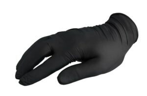 Guante nitrilo negro sensitive t/p 100 u c/10