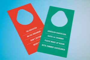 Cartel no molesten pack 100 uds