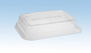 Tapa transparente rpet barqueta bagasse 480 ml