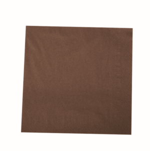 Servilleta 40x40 2h marrón pack 100 uds c/24