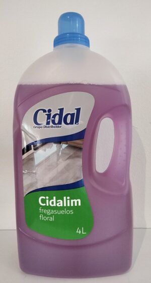 Fregasuelos floral morado g-4