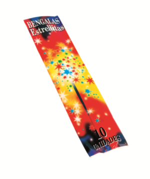 Adorno bengalas estrella 10 uds c/100