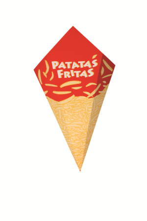 Cucurucho patata cartón c/1600