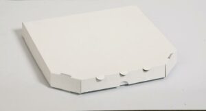 Caja pizza 32 blanca cantos cortados c/100