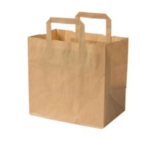 Bolsa papel kraft asas 32+21x27 c/250