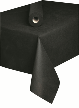 Mantel tejido g&a negro rollo 1,2x25 m
