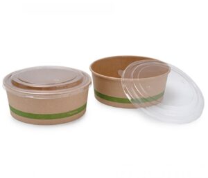 Ensaladera kraft 750 ml + tapa