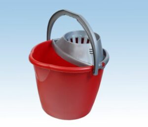 Cubo con escurridor haccp 13 litros rojo
