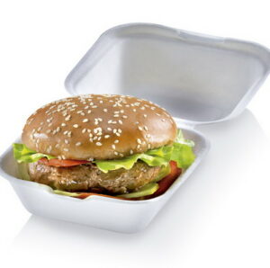Caja hamburguesa porex 15x15x8 c/500